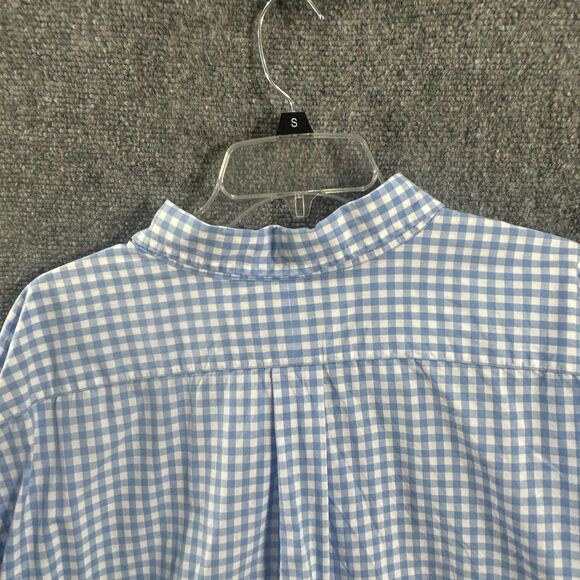 Ralph Lauren 5XB Polo Blue and White Shirt Pink Pony Big and Tall "Big" Button - Picture 6 of 14